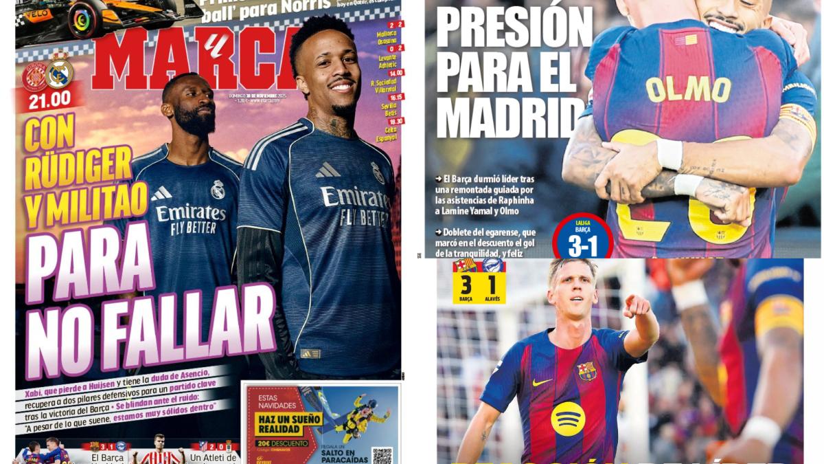 Rüdiger y Militao para no fallar