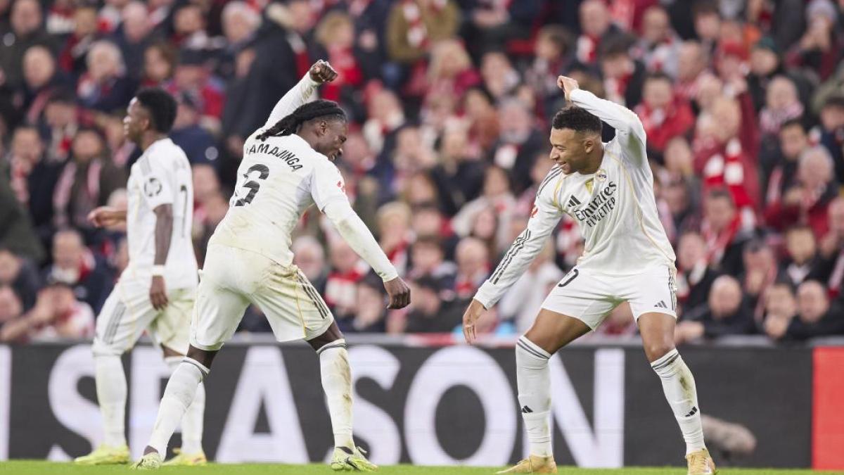 إدواردو كامافينغا يتألق بهدف واحتفال خاص مع مبابي ويثير القلق بإصابته في مباراة سان ماميس