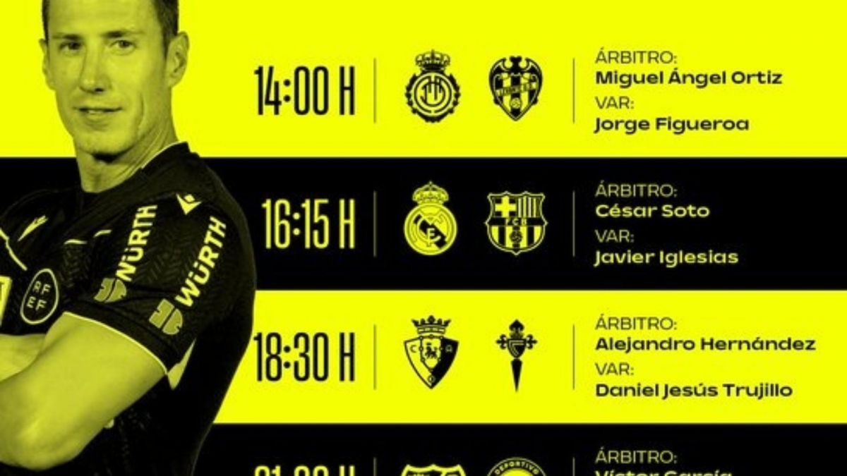  César Soto será el árbitro del Real Madrid-Barcelona 