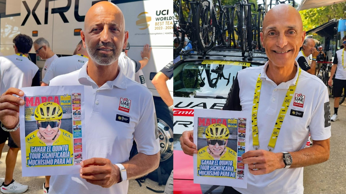 Matxin y Gianetti, con la portada de MARCA: “Es un reconocimiento a todo el ciclismo”