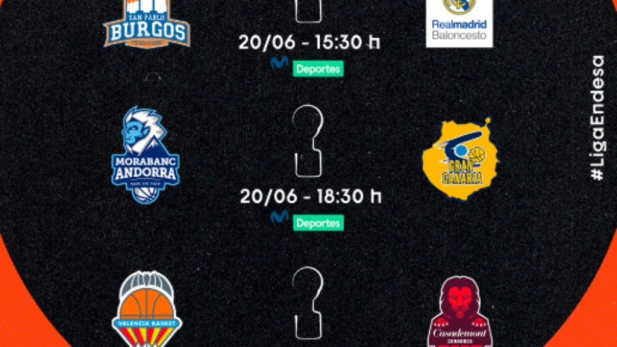 Fase Final Liga Endesa 2020: partidos, horarios y dónde ver en TV y ...