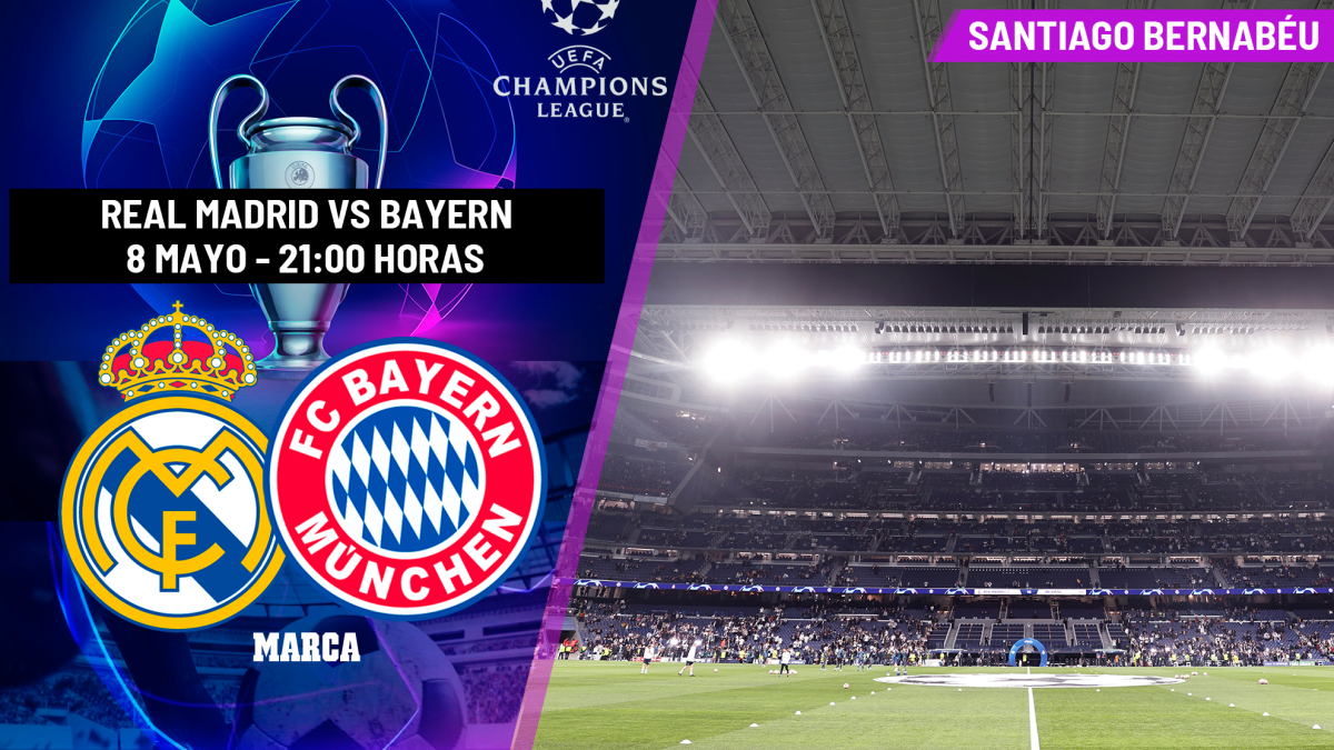 Dónde ver hoy el Real Madrid - Bayern: horario y canal de TV de la ...