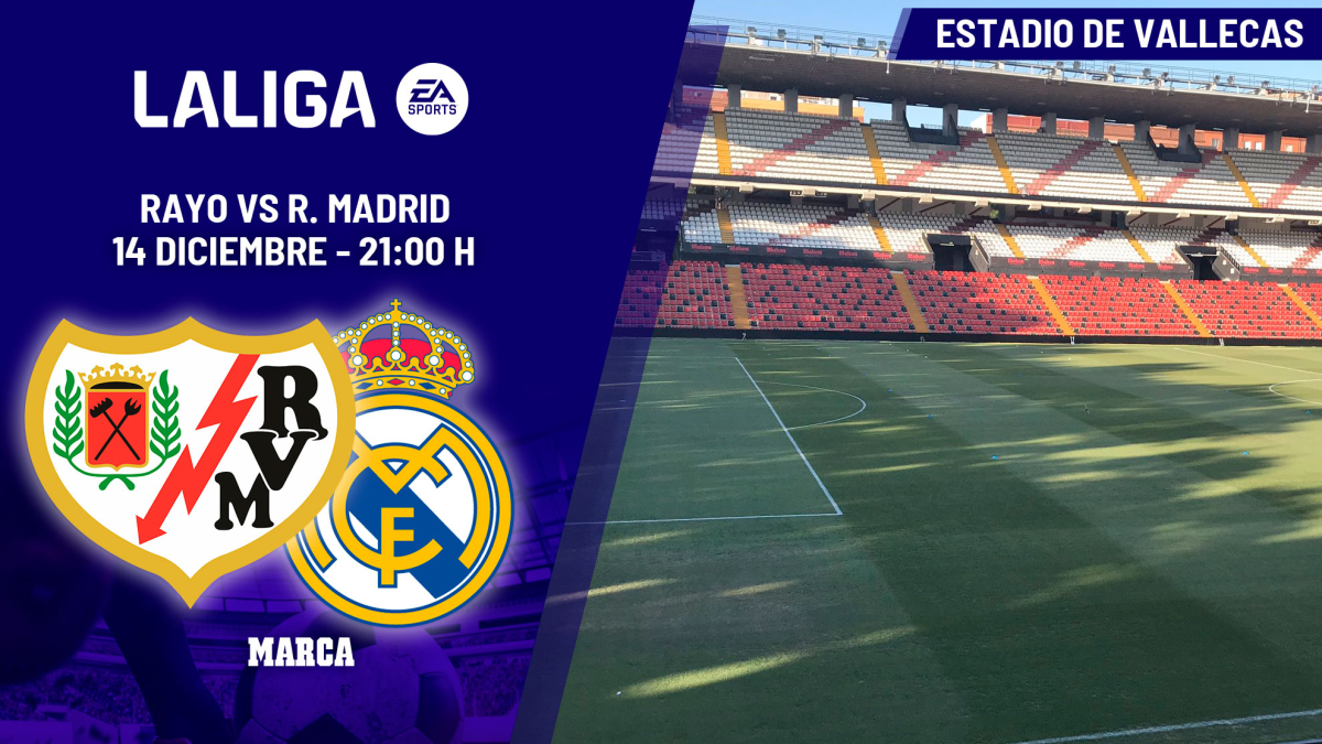 Rayo - Real Madrid: dónde ver en TV y horario del partido de LaLiga EA ...