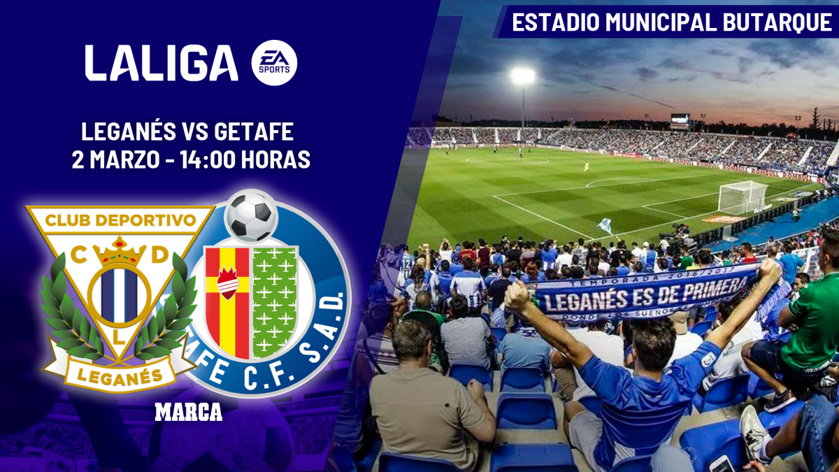 Leganés - Getafe: horario y dónde ver en TV el partido de LaLiga EA Sports
