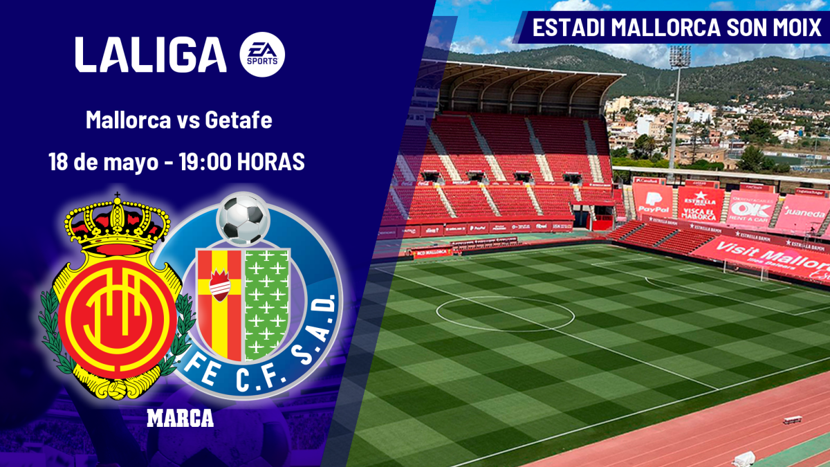 Horario y dónde ver hoy en TV el Mallorca - Getafe de LaLiga EA Sports