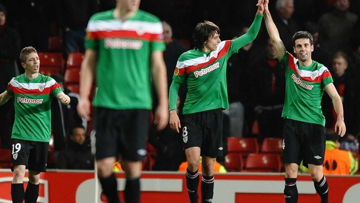 Recuerdos de una noche histórica del Athletic en Old Trafford