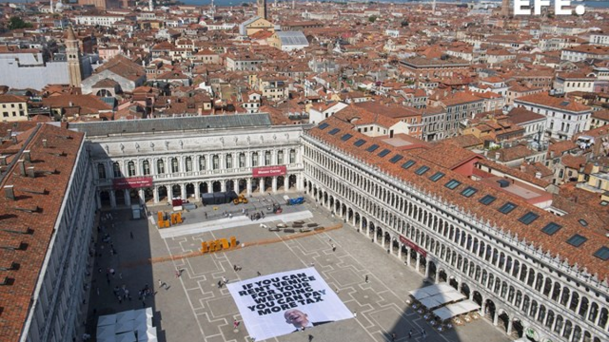 La boda de Jeff Bezos y Lauren Sánchez en Venecia desata una oleada de  protestas: un presupuesto millonario, yates y un vestuario único, image size:1200x675