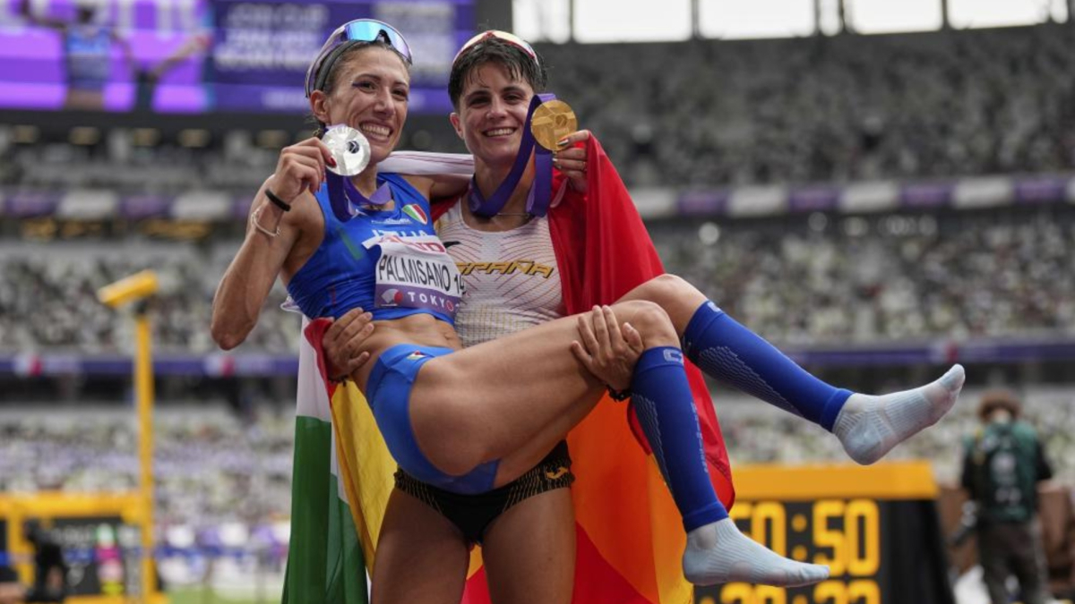Atleta spagnola in preparazione per i Europei di atletismo, parla della sua motivazione e della sua rivalità con Antonella Palmisano