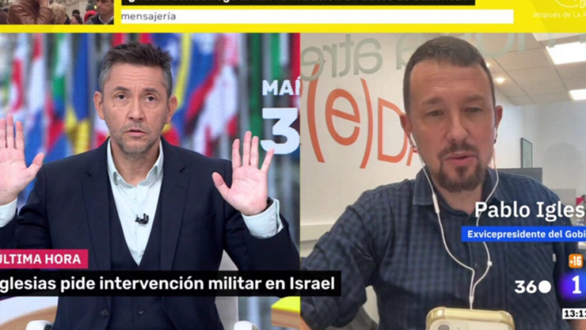 Javier Ruiz se enfrenta a Pablo Iglesias tras acusarle de manipulación: “No ha habido ningún afán e interés en manipular tus palabras”