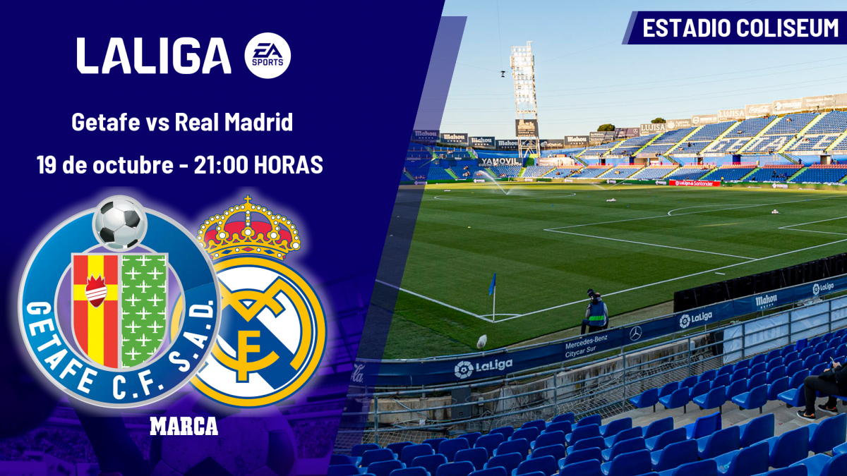  Getafe - Real Madrid: horario, dónde ver en TV y canal del partido de LaLiga EA Sports 