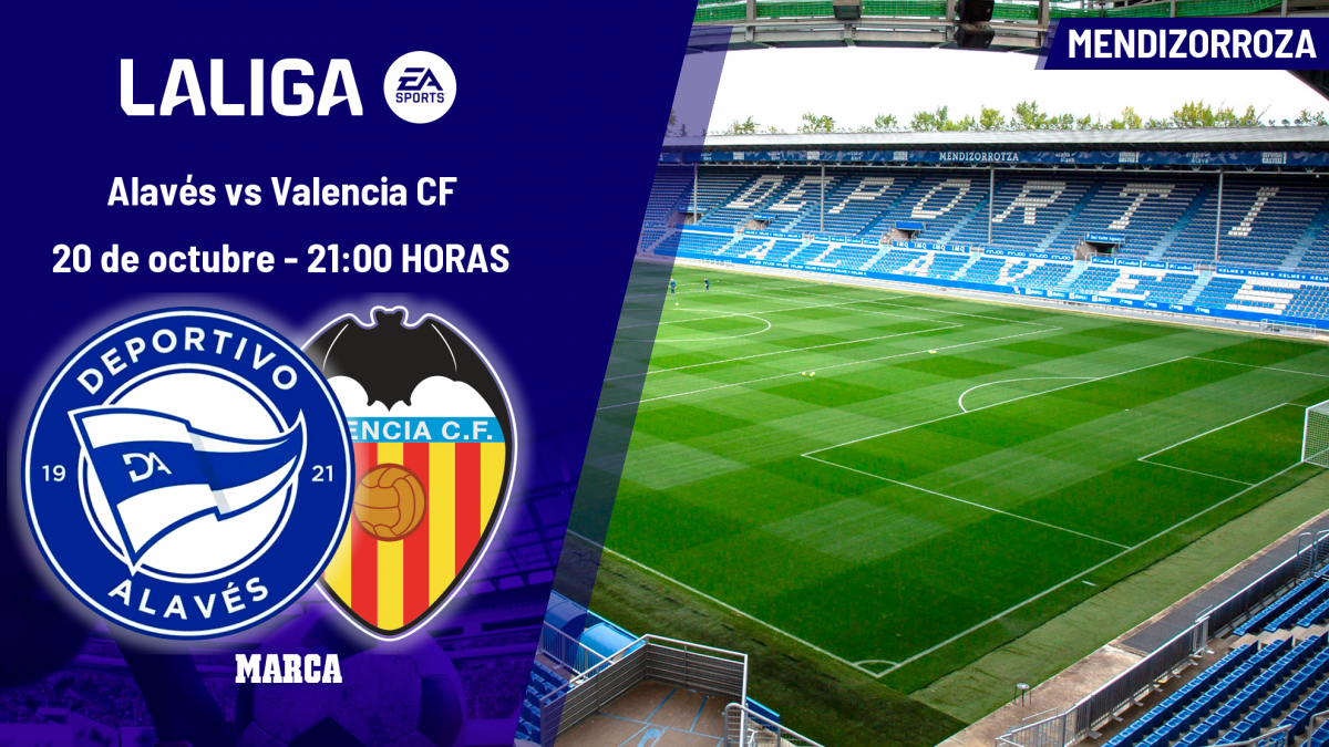  Alavés - Valencia CF: horario, dónde ver en TV y canal del partido de LaLiga EA Sports hoy 