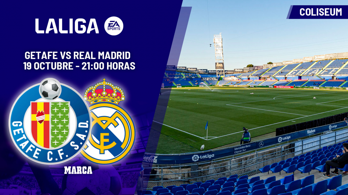  Alineaciones probables del Getafe - Real Madrid, novena jornada de Liga 