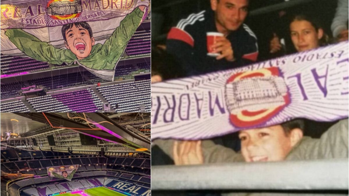 ملعب سانتياغو برنابيو يكرم لوكاس فاسكيز خلال مباراة ريال مدريد ويوفنتوس