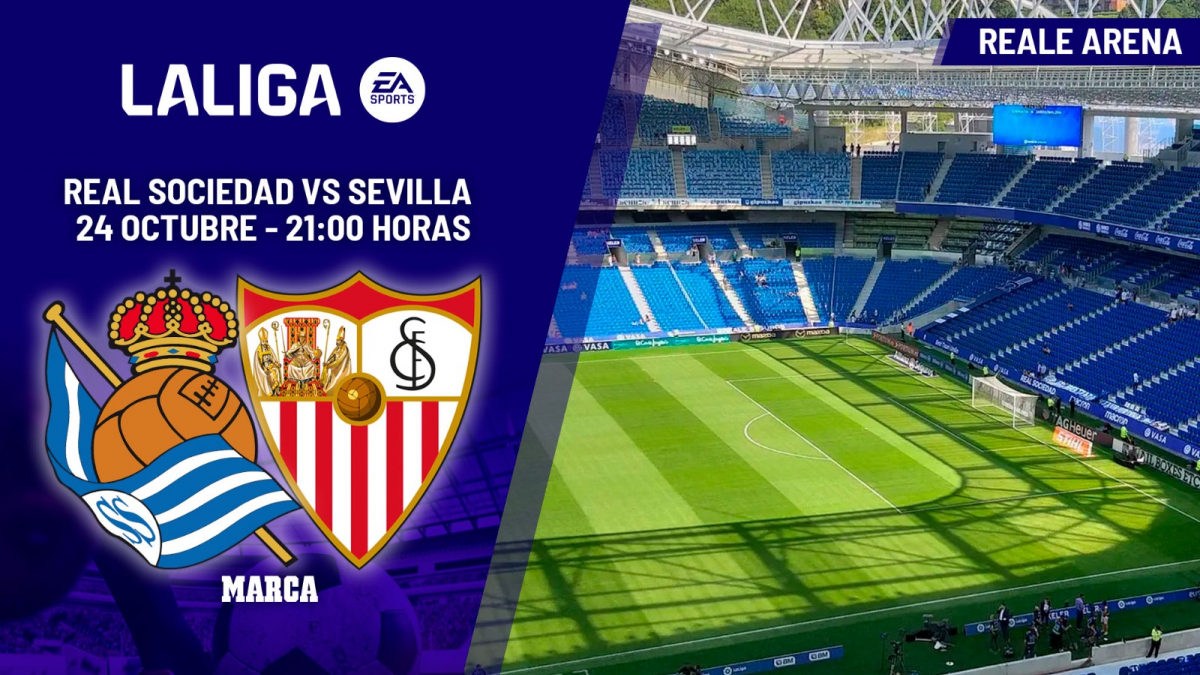  Real Sociedad - Sevilla FC: horario, dónde ver hoy en TV y canal del partido de LaLiga EA Sports 