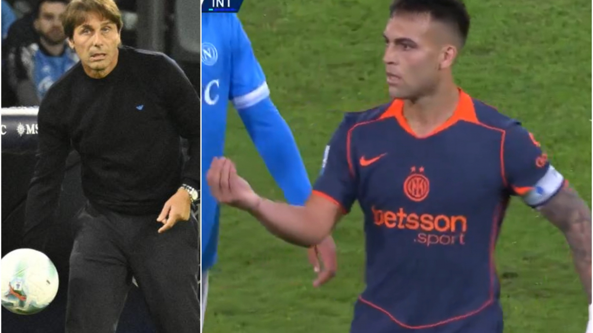 Saltan chispas entre Lautaro y Conte en pleno partido: «Eres un cagón»