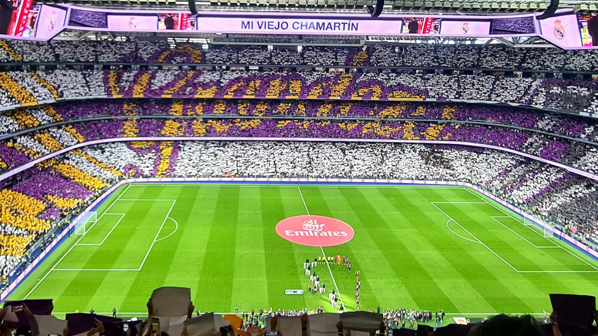  La &#039;grandeza&#039; del espectacular mosaico que lució el Bernabéu 
