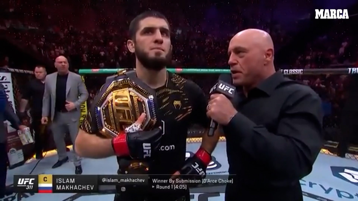 Makhachev acepta el reto de Topuria en la Casa Blanca