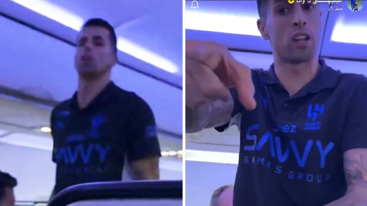 Polémico incidente de Joao Cancelo con un aficionado en pleno vuelo