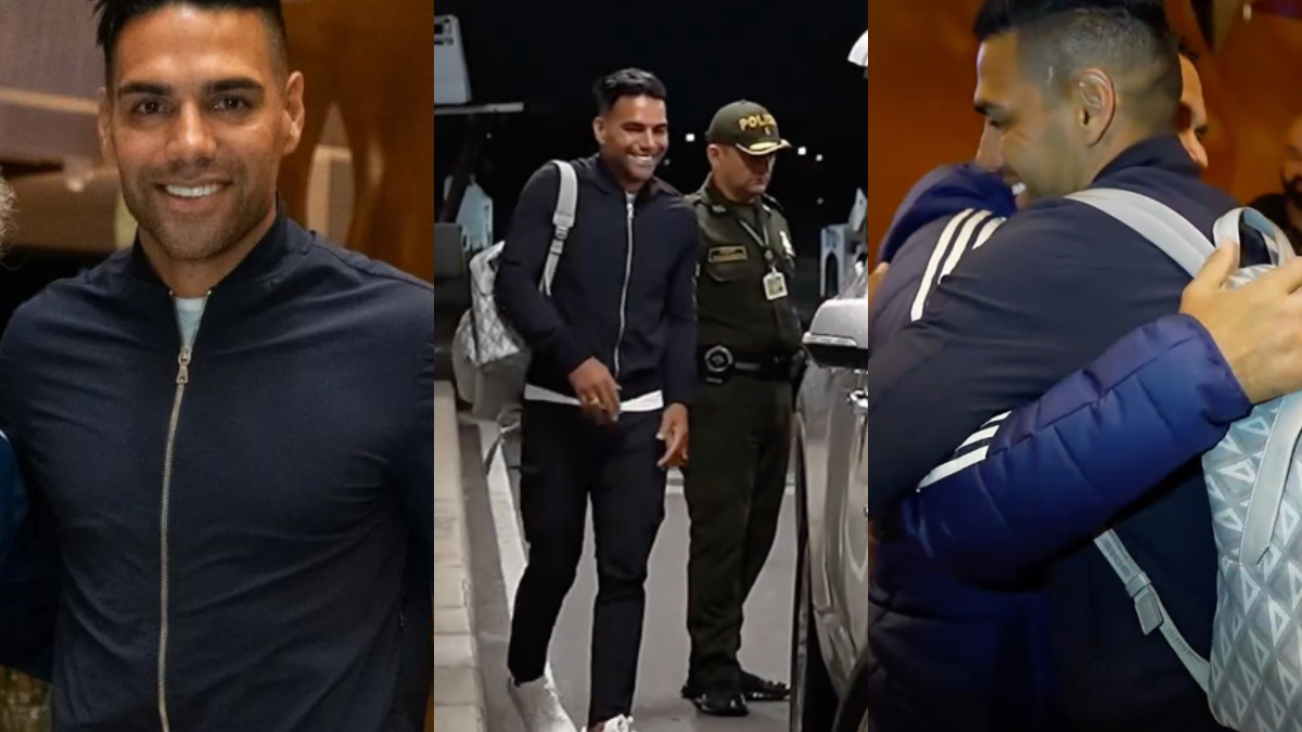 Emocionante llegada de Falcao a Bogotá para unirse a Millonarios ...