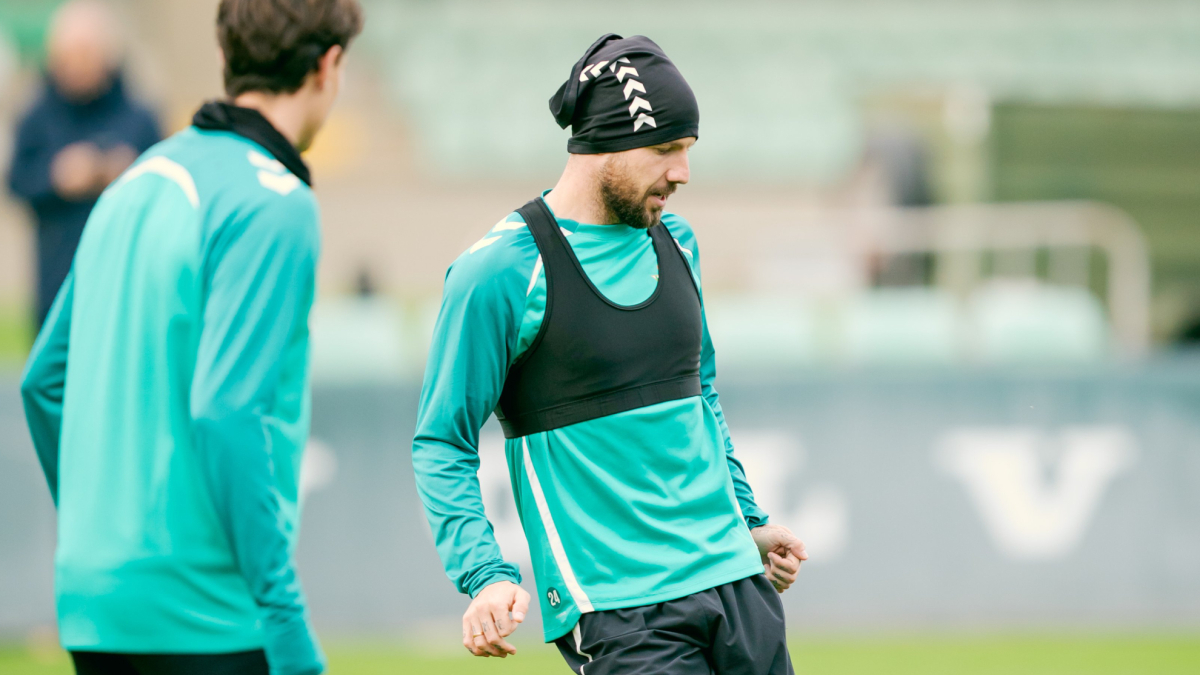Roger Ruybal Ruibal se entrena con el grupo antes de recibir al Feyenoord