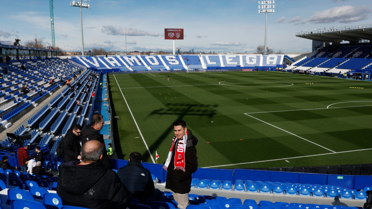 Desolate atmosphere in Butarque in Rayo’s exile for the derby
