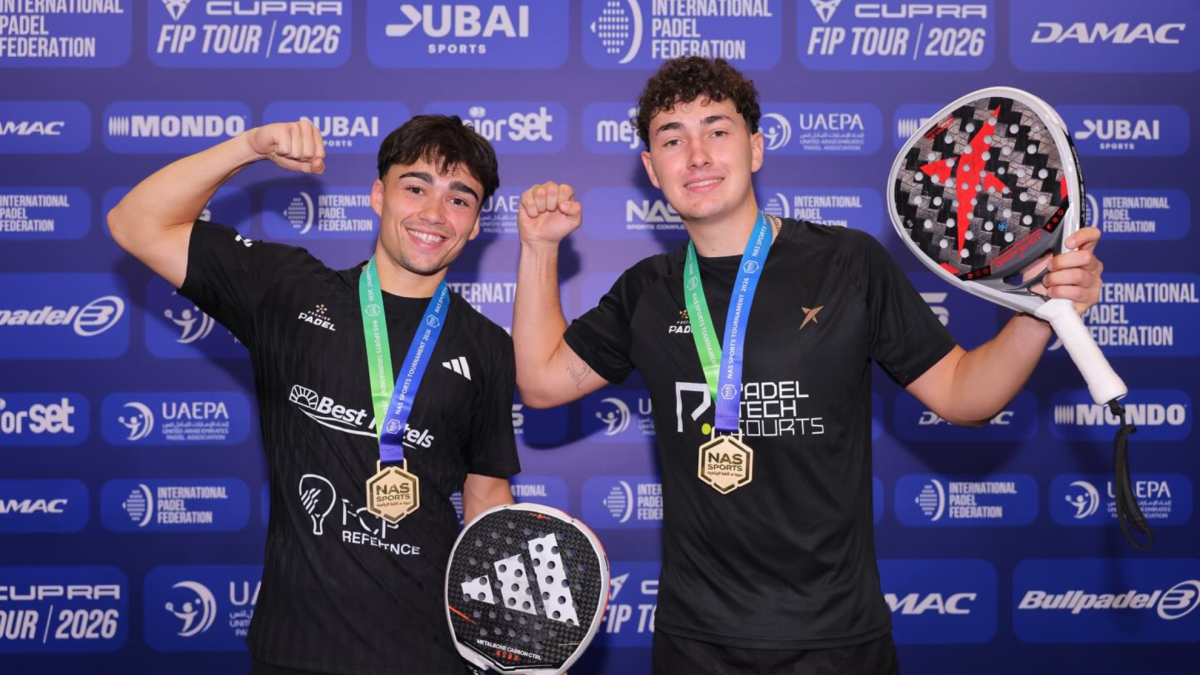 Subidón Subidón de Pol Hernández y Guille Collado tras su título en Dubái