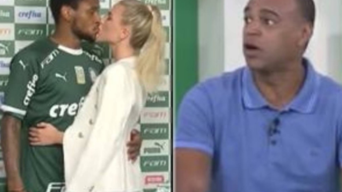 Denilson cita a la Biblia al ver a la esposa de Luiz Adriano: "No codiciarás a la mujer del prójimo...