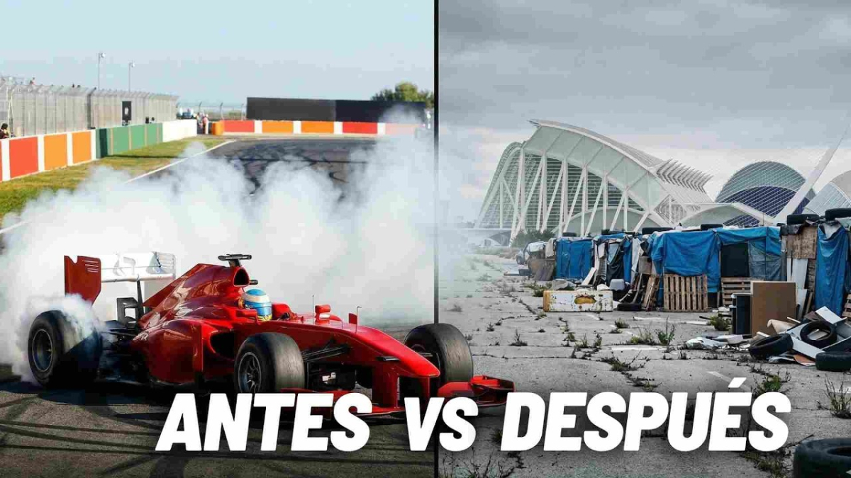 El circuito de Valencia hecho ruinas: "que un circuito de Fórmula 1 se haya convertido en esto es una vergüenza para todo el mundo