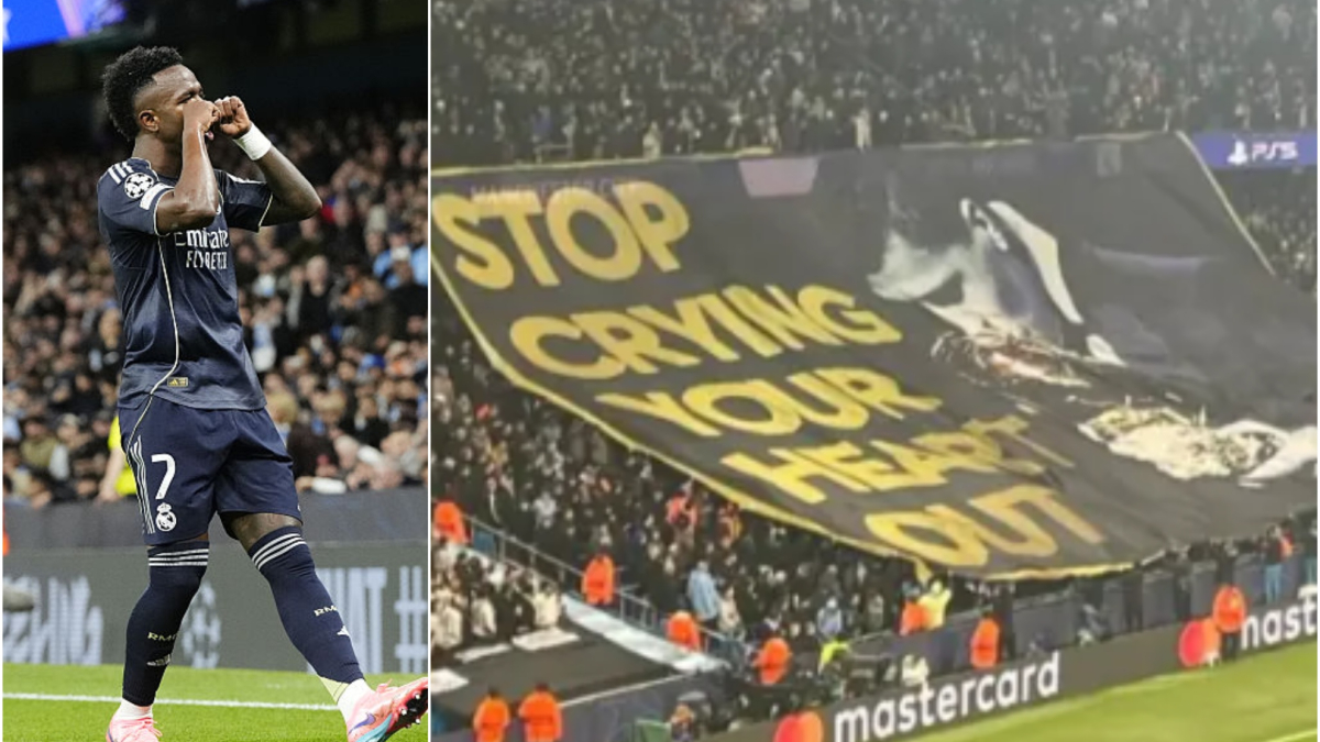 Doble venganza de Vini: gol de penalti y celebración con mensaje