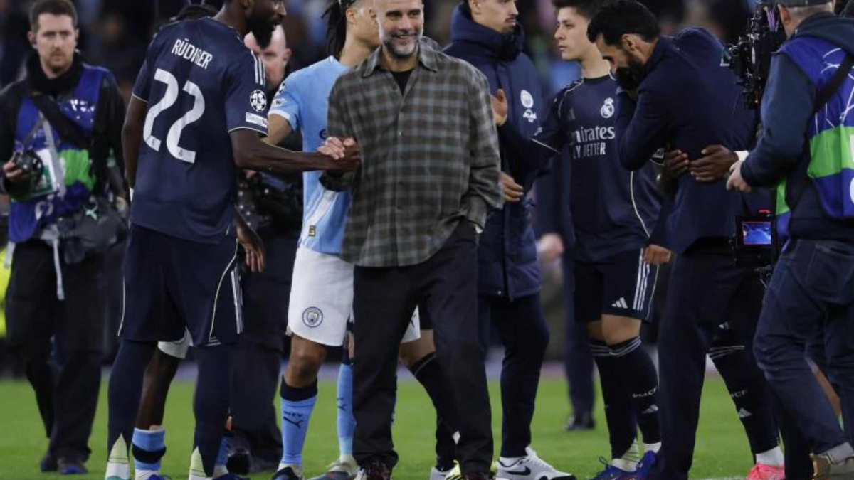 El pique final entre Guardiola y Rüdiger: ¡Pep acaba lanzándole besos!