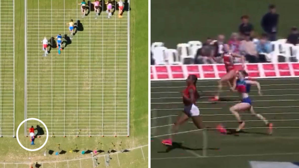 El 'test' de Sha’Carri: sale 10 metros más atrás... y supera a todas sus rivales en meta