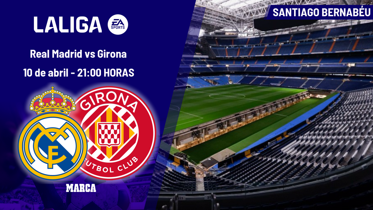 A qué hora es el Real Madrid - Girona: horario, dónde ver hoy en TV y canal del partido de LaLiga EA Sports