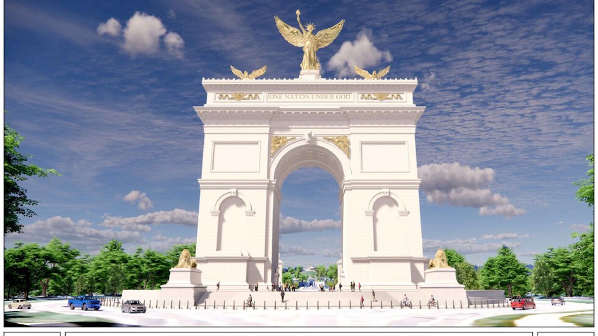 Donald Trump presenta su nuevo Arco de Triunfo: "El más grande y hermoso del mundo