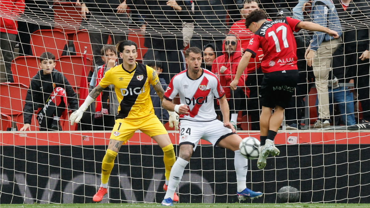 Gol de Jan Virgili (3-0) en el Mallorca 3-0 Rayo Vallecano