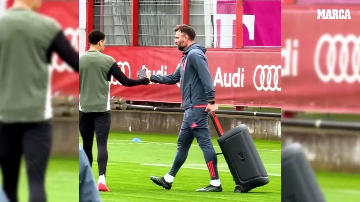 Así entrena el Bayern a un día de medirse al Madrid: con Kane, risas y altavoz gigante con Musiala de DJ