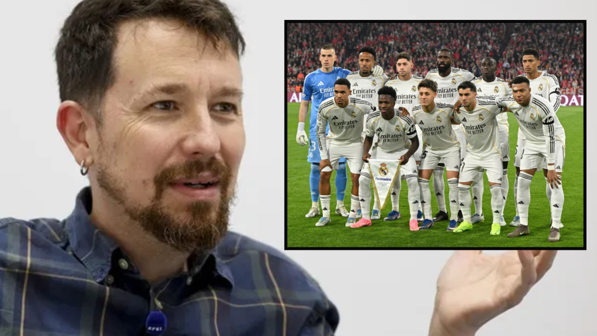 Pablo Iglesias ironiza con la alineación del Real Madrid sin españoles: "El gran reemplazo