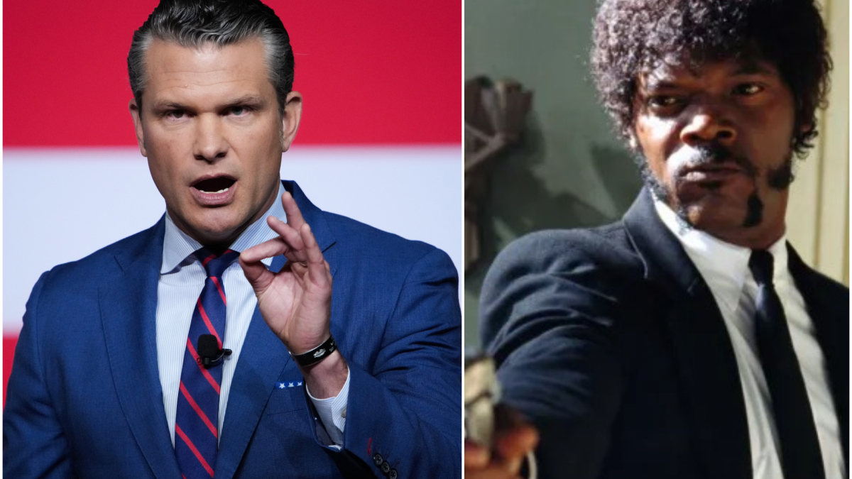 El secretario de Guerra de Estados Unidos cita un pasaje bíblico falso de 'Pulp Fiction