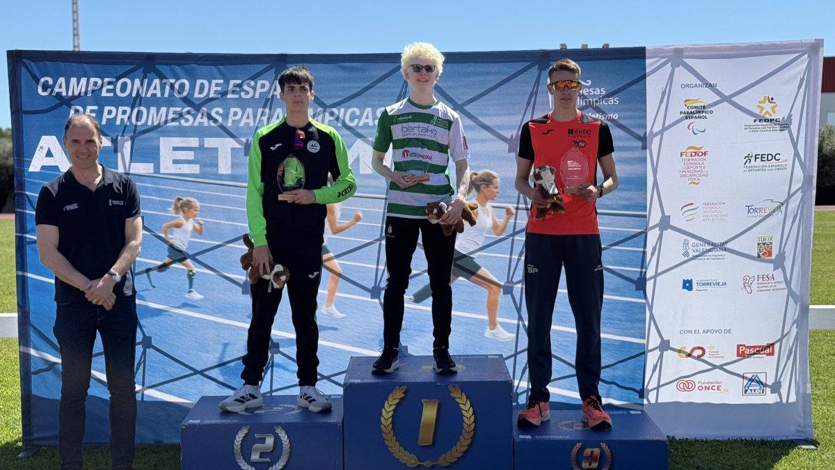 Aner Aróstegui, campeón de España de Promesas Paralímpicas de Atletismo