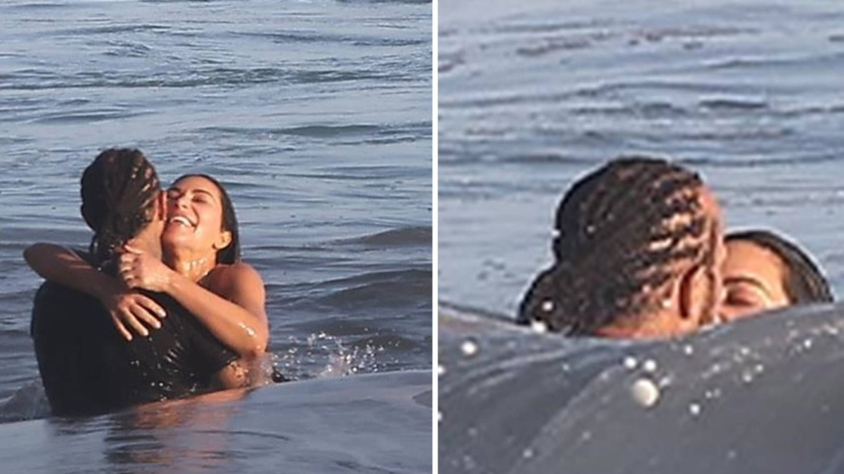 El baño de amor de Lewis Hamilton y Kim Kardashian da la vuelta al mundo