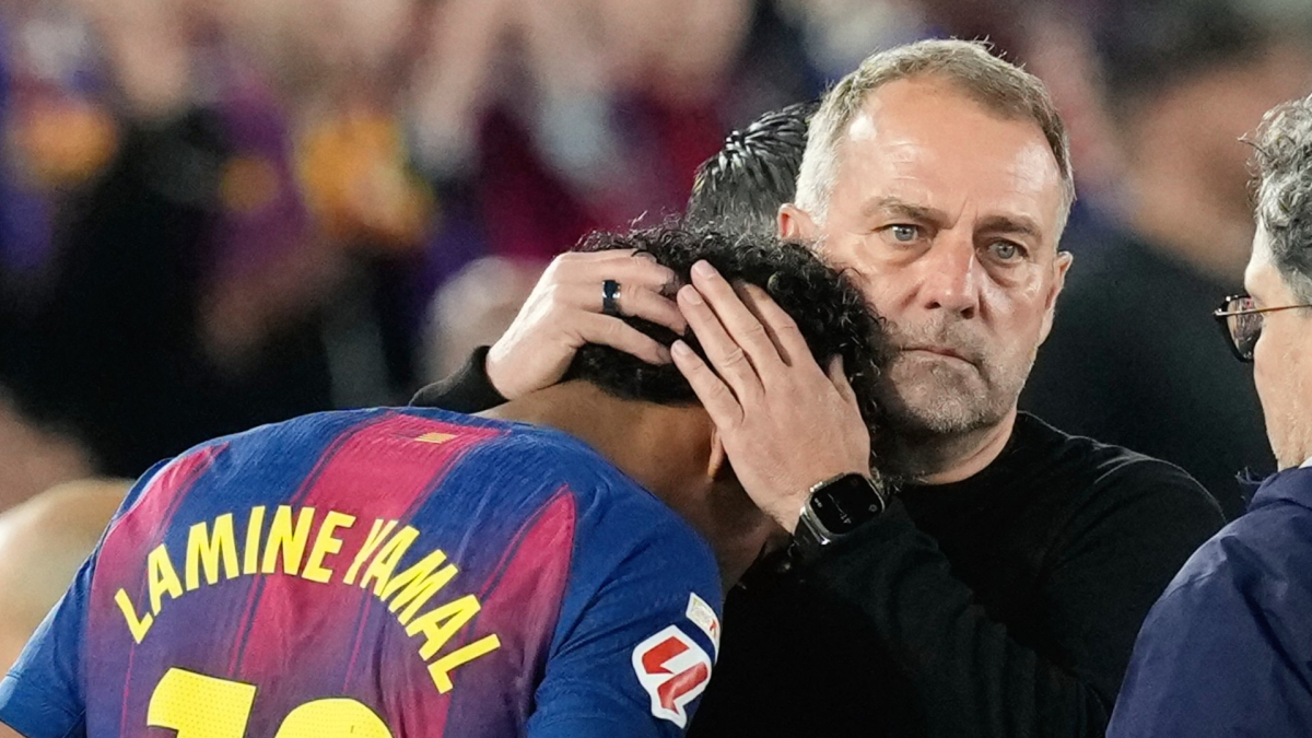 Flick: "Lamine ha sentido algo, ojalá no sea tan grave...pero hay que esperar a mañana