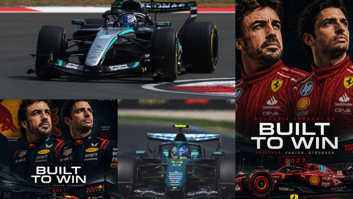 La dupla española Alonso - Sainz en los equipos de la parrilla