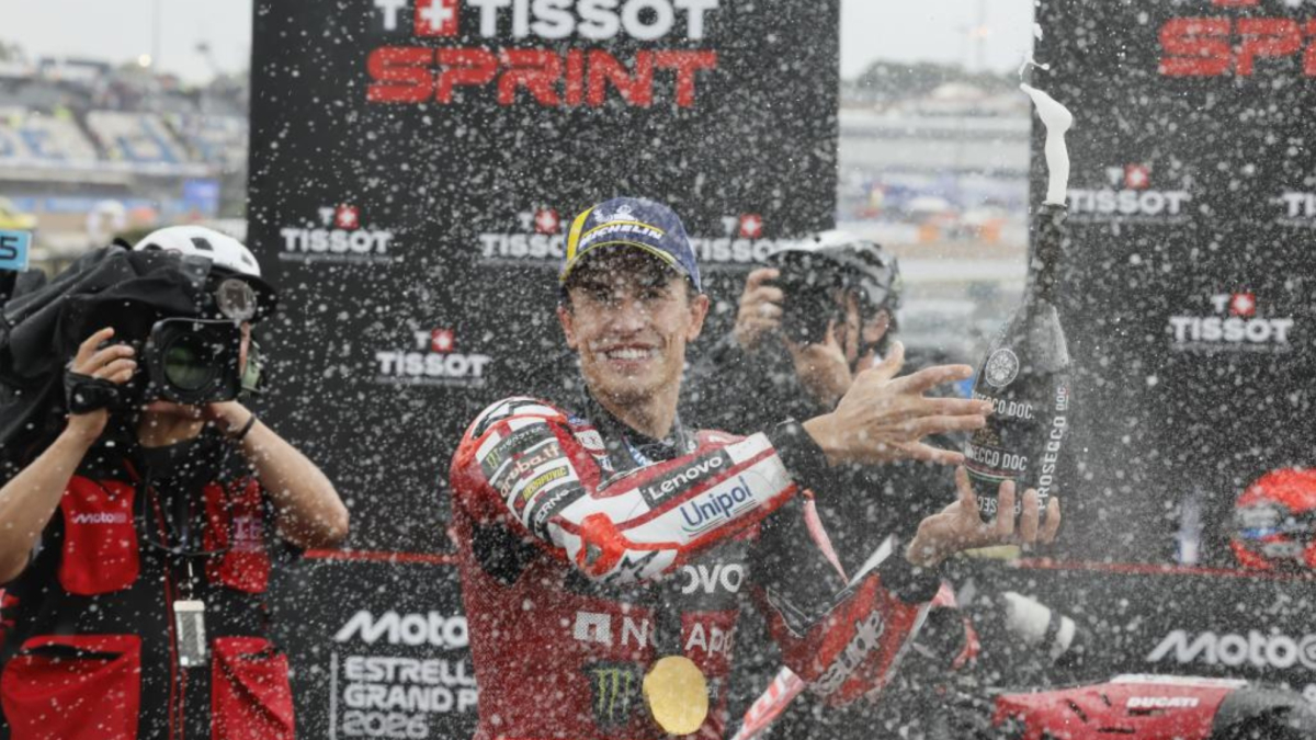 Marc Márquez: "Hoy es San Marc, algún santo me ha ayudado"