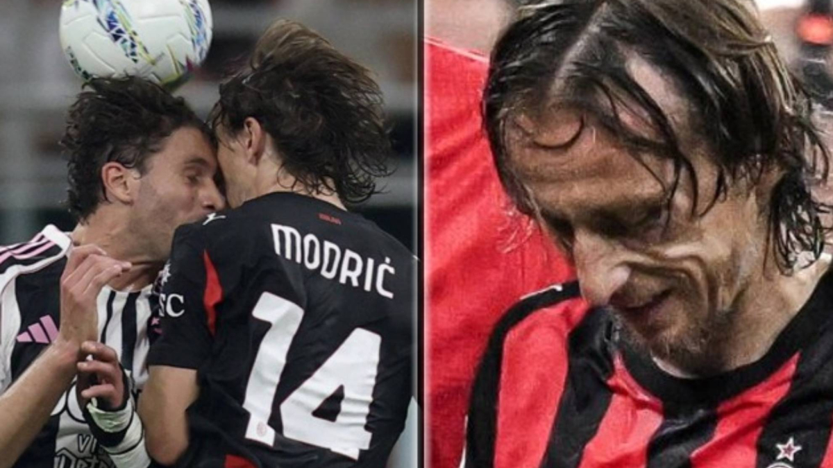 Modric bị sưng mắt sau va chạm, vẫn thi đấu