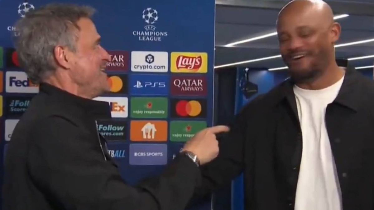 El sincero encuentro de Luis Enrique y Kompany tras su histórico 5-4: "¿No te ha gustado?"
