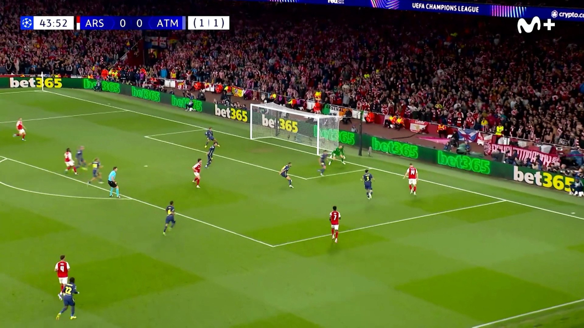 El gol de Saka tras un rechace que los atléticos tardarán años en olvidar