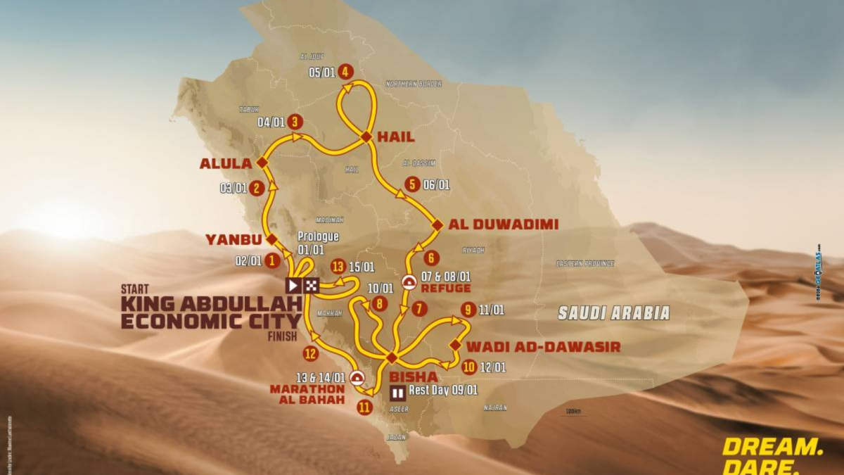El recorrido del Dakar 2027, etapa por etapa: las claves de la edición más larga en Arabia Saudí