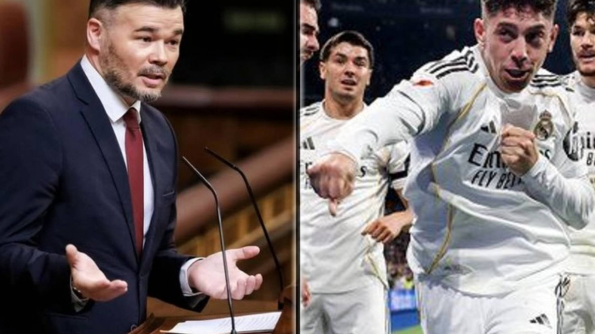 Gabriel Rufián ironiza sobre la crisis del Real Madrid rescatando un puñetazo: "Esto es el Madrid, carajo