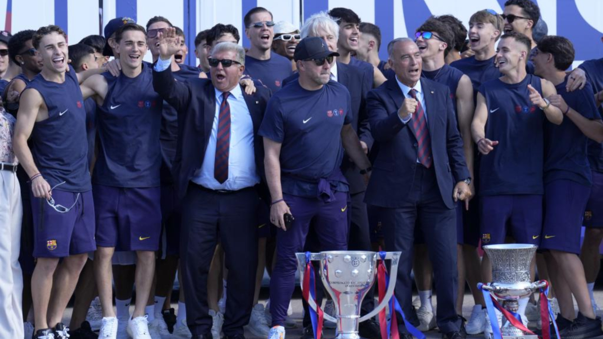 Lo que no has visto de la celebración del Barcelona