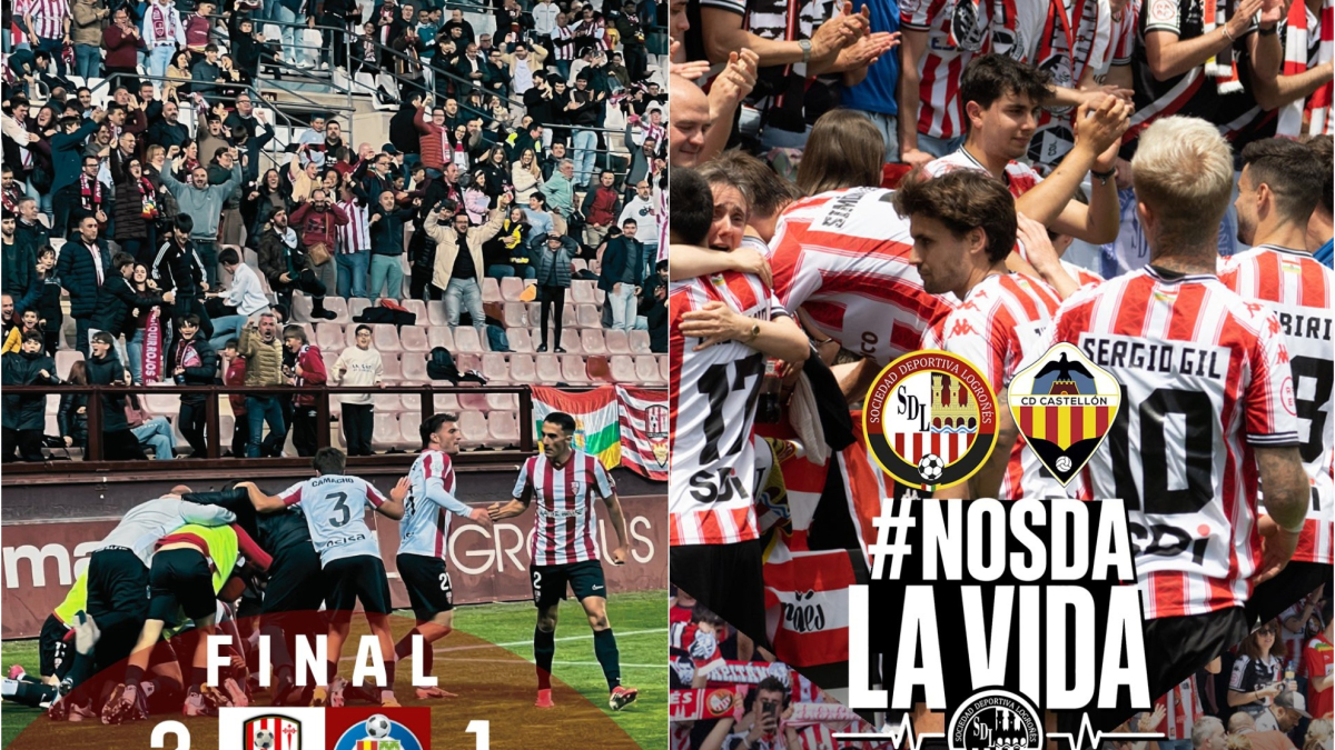 Las 24 horas más locas en Logroño: Las Gaunas, entre el sueño del ascenso y el miedo al abismo