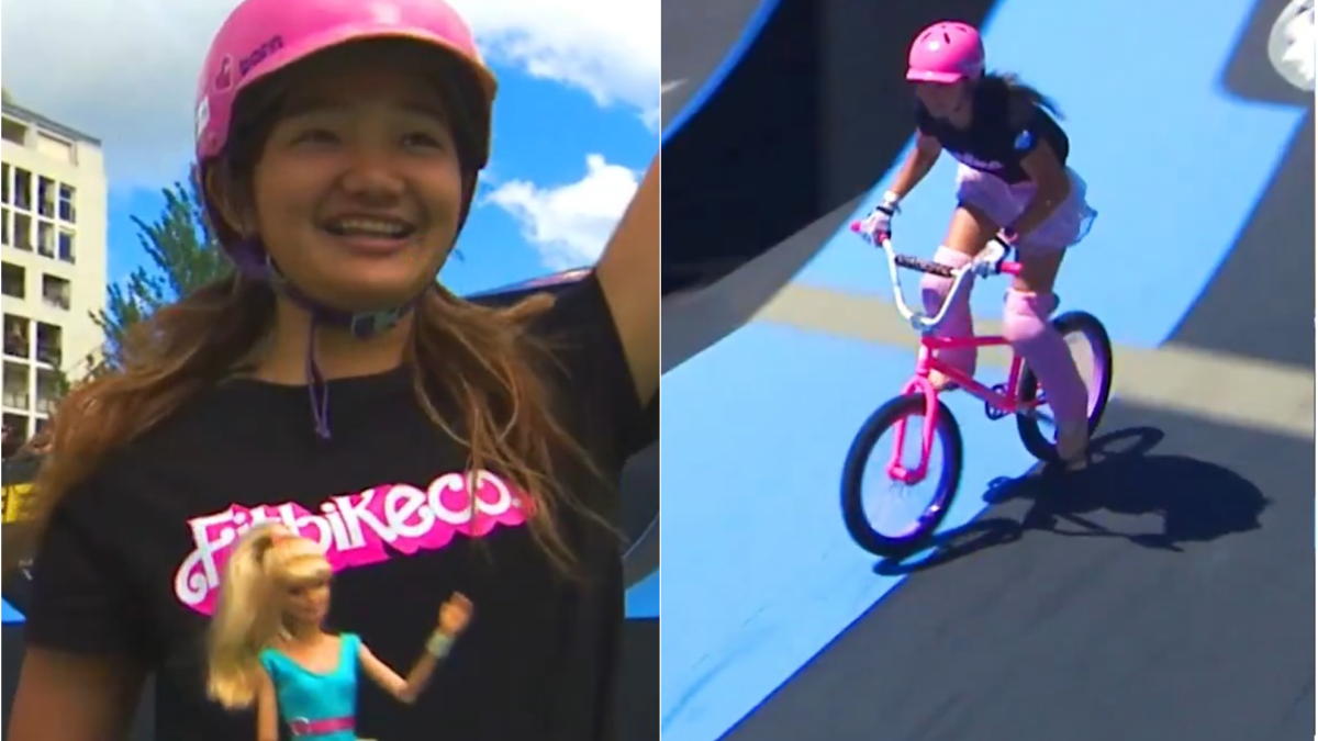 Barbie Bike" 14 tuổi gây sốt làng đua xe BMX